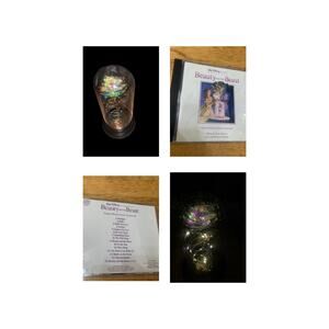 Beauty and the Beast Enchanted Rose Light & Original Soundtrack CD Bundle